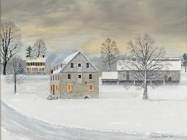 Baumgardner's Mill, Mill, Winter, Christmas