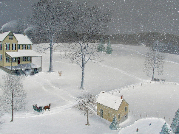 Christopher Lanser, snow, winter, gault house