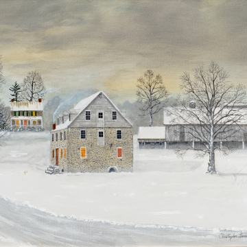 Baumgardner's Mill, Mill, Winter, Christmas