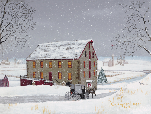 Mid Winter At White Horse Mill