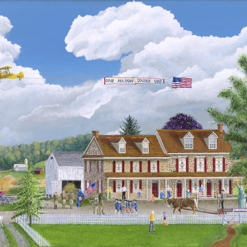 Print: A Churchtown 4th  12 x 30