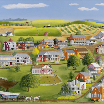 Print: Intercourse Village - 14 x 23
