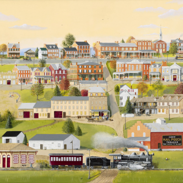 Print: New Holland Yesteryear  14" x  21" image size on 18" x 24"