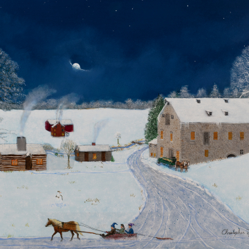 Original: Compass Mill - 11 x 14 Framed Oil on Canvas