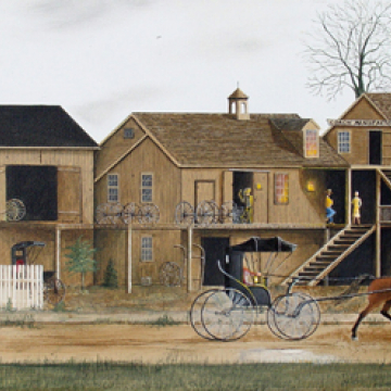 Print: Roseboro Carriage Shop  10" x 24" image size on 14" x 28"