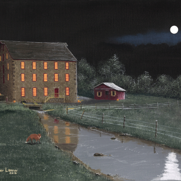 Full Moon At White Horse Mill