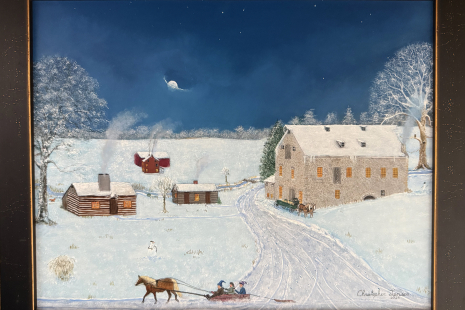 Compass Mill, Winter, Christopher Lanser Fine Art, Lititz