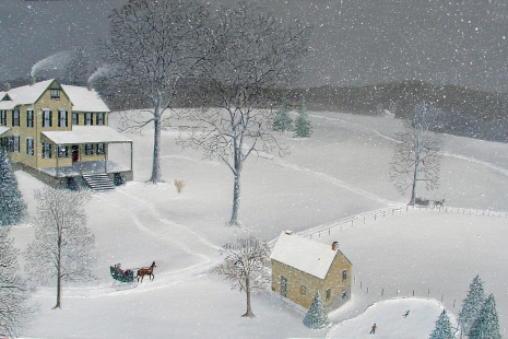 Christopher Lanser, snow, winter, gault house